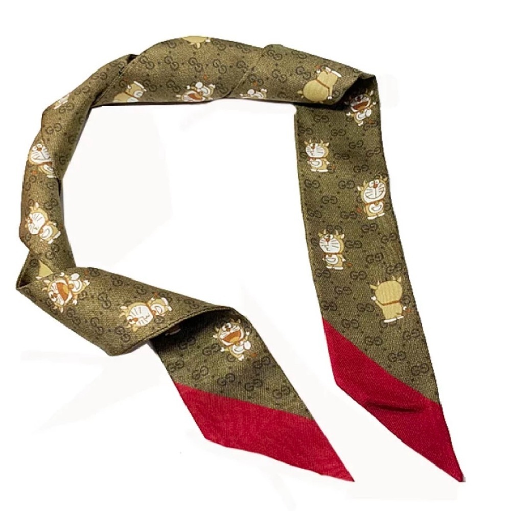 Gucci x Doraeman Limited Edition Mini Scarf/Twilly - Picture 3 of 8